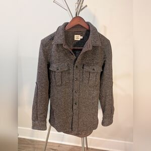 Flint and Tinder Brown Wool Overshirt / Shacket